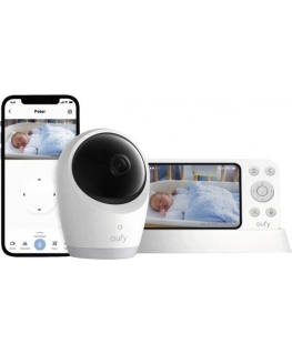 Eufy Baby Monitor E21 Melns, Balts