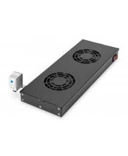 Digitus DN-19 FAN-2-HO-SW plauktu, statņu aksesuārs Ventilatora panelis