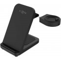 FIXED 3-in-1 belaidė įkrovimo stotelė Garmin laikrodžiui, juoda