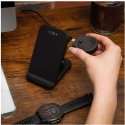 FIXED 3-in-1 belaidė įkrovimo stotelė Garmin laikrodžiui, juoda
