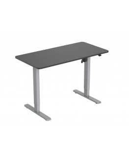 Equip 650811 tietokonepöytä musta, Harmaa