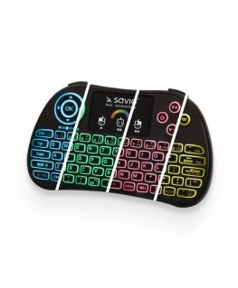 Savio KW-03 näppäimistö Universaali Langaton RF QWERTY englanti musta