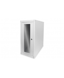 Digitus Computer housing with glass door, rolling, lockable, with ventilation slits