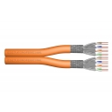 Digitus CAT 7 S/FTP data cable - installation cable, 500 m, duplex, Dca-s2, d1, a1