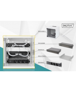 Digitus DN-10-SET-1 püstik Seinale monteeritav riiul Hall