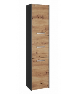 Topeshop S43 ANTRACYT/ARTISAN toimiston kirjahylly