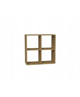 MALAX 2X4 АРТИЗАН/БЕЛЫЙ КНИЖНЫЙ ШКАФ