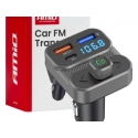 Automotive FM Transmitter 2×USB-A 1×USB 12V 24V AMIO-04649