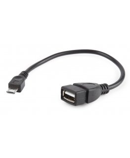 Gembird USB A - Micro-USB B, 0.15m USB-kaabel USB 2.0 0,15 m Must