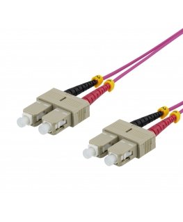 Deltaco SCSC-71 InfiniBand/fibre optic cable 1 m 2x SC Pink