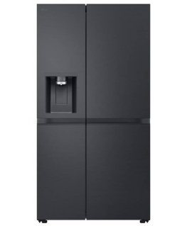 LG GSLE91EVAC side-by-side refrigerator Freestanding 628 L C Black