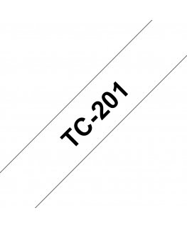 Brother TC-201 marķēšanas lenta Melns uz balta