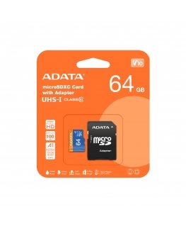 ADATA 64GB, microSDHC, Class 10 UHS-I Класс 10