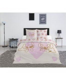 Disney Stitch & Angel policotton gultas pārvalks 135cm