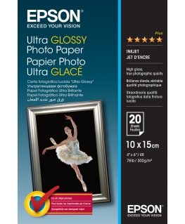 Epson Ultra Glossy Photo Paper - 10x15cm - 20 Arkkia