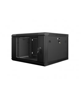 Lanberg WF01-6606-10B rack cabinet 6U Wall mounted rack Black