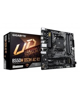 GIGABYTE B550M DS3H AC R2 emaplaat AMD B550 Pesa AM4 Mikro ATX