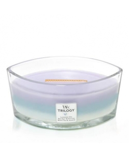 WoodWick 76965 vaska svece Cits Eikalipts, Lavanda Zils, Lillā, Balts 1 pcs