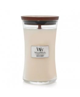 WoodWick White Honey vaško žvakė Cilindras Balta 1 vnt