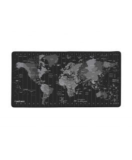 NATEC Time Zone Map Maxi Black, Grey