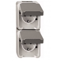 Merten MEG2329-8029 šakutės lizdas CEE 7/3 Pilka