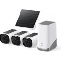 eufyCam E40 3-kameru komplekts (HomeBase S380 un saules paneļi)