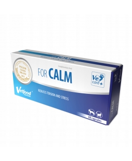 VetFood For Calm calming capsules for stress and anxiety in cats and dogs, 60 capsules.