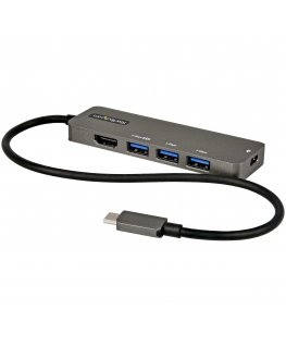 StarTech.com DKT30CHPD3 док-станция для ноутбука USB 3.2 Gen 1 (3.1 Gen 1) Type-C Черный, Серый