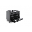 Ravanson KWGE-K90 black gas/electric cooker
