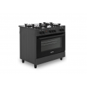 Ravanson KWGE-K90 black gas/electric cooker
