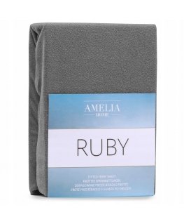 AmeliaHome Įtempiama paklodė FITTEDFRO/AH/RUBY/CHARCOAL72/80-90x200+30
