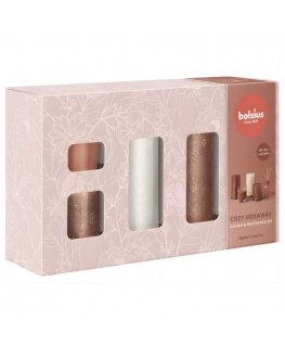 Bolsius Cozy Hideaway Dāvanu Komplekts Apple Cinnamon