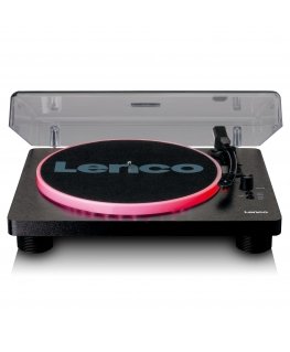 Lenco LS-50LEDBK аудио проигрыватель Аудио проигрыватель с ременным приводом Черный Руководство