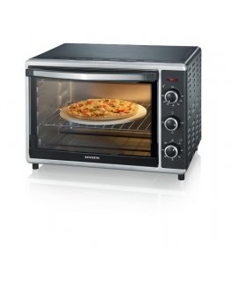 Severin TO 2058 uuni 42 L 1800 W musta, Hopea