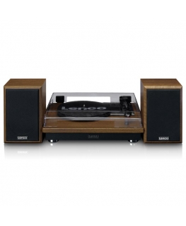 Lenco LS-100WD audio turntable Belt-drive audio turntable Black, Oak Automatic