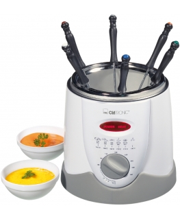 Clatronic FFR 2916 Viens 1 L Atsevišķs 900 W Dziļš taukvāris Pelēks, Balts
