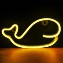 Forever Light Neon LED Light WHALE warm white Bat + USB FLNEO9 Šviečianti figūrėlė