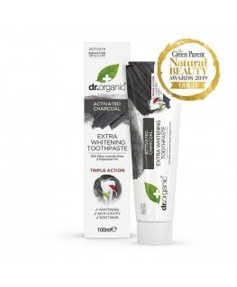 Dr Organic Charcoal Balinamoji dantų pasta 100 ml