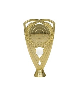 Plastic Golden Figurine with Space for Emblem