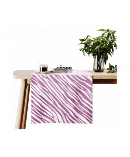 Столик AmeliaHome FUN 40x140 см, цвет: розовый, белый