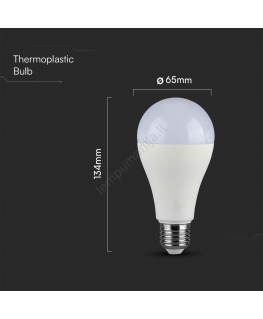 17W LED bulb, E27, A65, 6500K, SAMSUNG CHIP