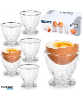 Vilde Glass Egg Plates, Set of 6