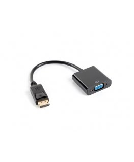 Lanberg AD-0002-BK videokaapeli-adapteri 0,2 m VGA (D-Sub) DisplayPort musta