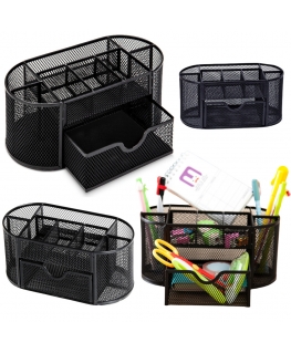 Lean Office Supplies Case Metal Black 21x10.5x11 cm