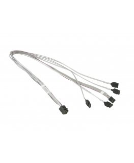 Supermicro MiniSAS HD / 4 SATA 0.7 m Valkoinen