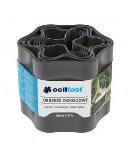 Sodo apvadas 15 cm x 9 m Cellfast grafitas