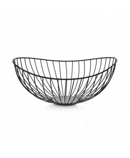 Dekoratiivinen hedelmäkori 30 cm musta AMBITION