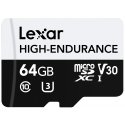 Lexar High-Endurance 64 GB MicroSDXC UHS-I Luokka 10