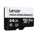 Lexar High-Endurance 64 GB MicroSDXC UHS-I Class 10