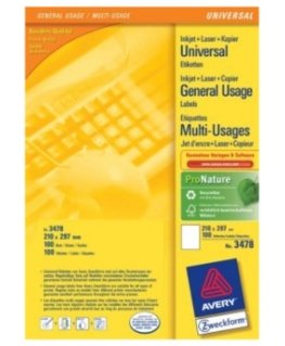 Avery Multi-Function Labels Белый